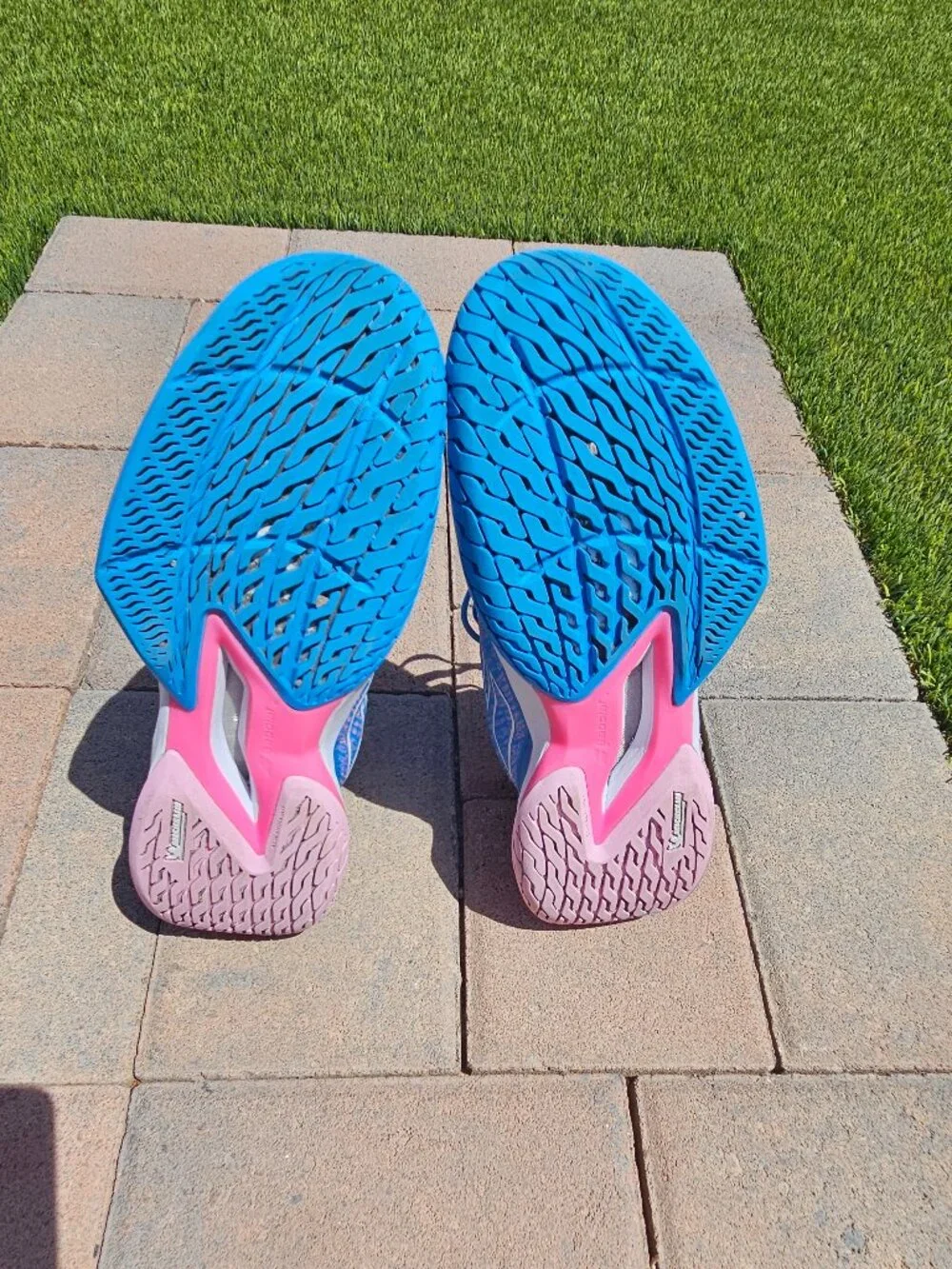 Babolat Jet Mach 3 All Court Women's Tennis/Pickleball Shoes Size 8 - Blue/Pink - Picture 4 of 10